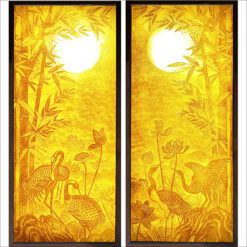 Tranh Trúc Chỉ Đôi