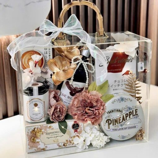 Hộp Vali Mica Đựng Quà Tết